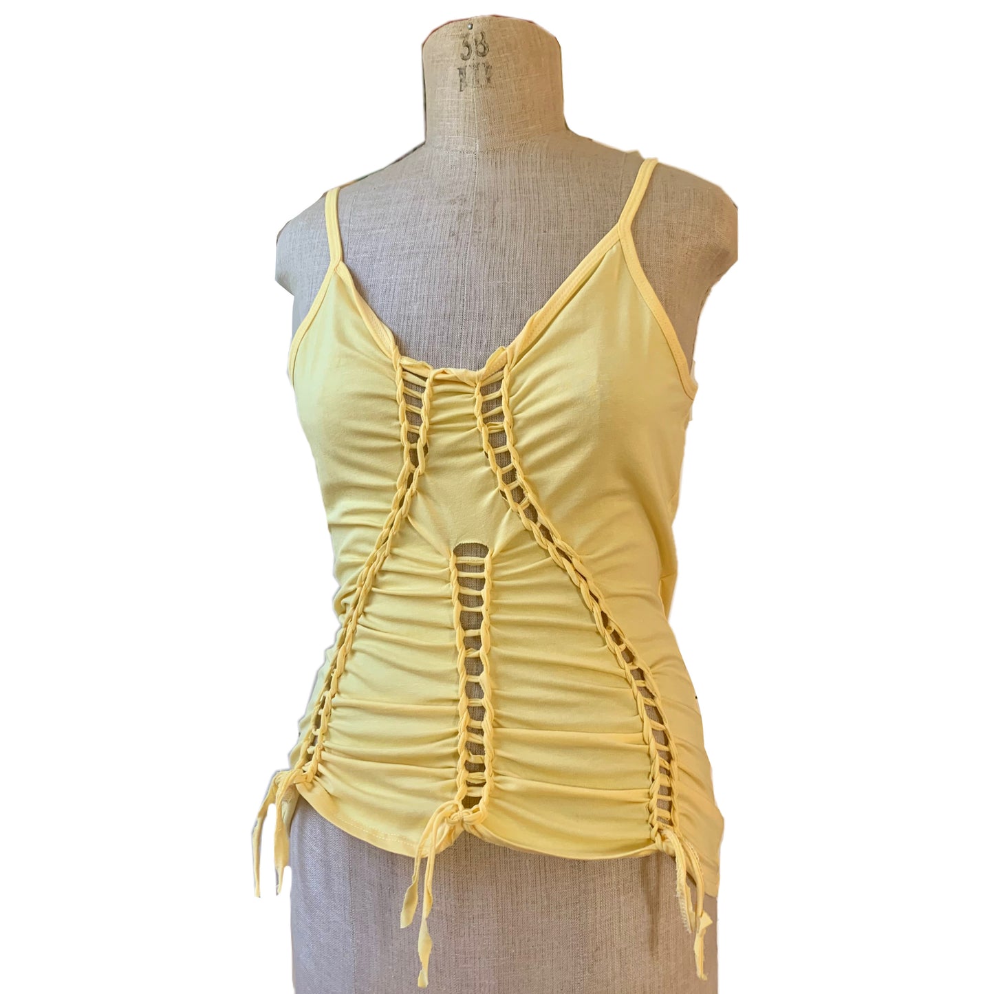 Yellow cut out top