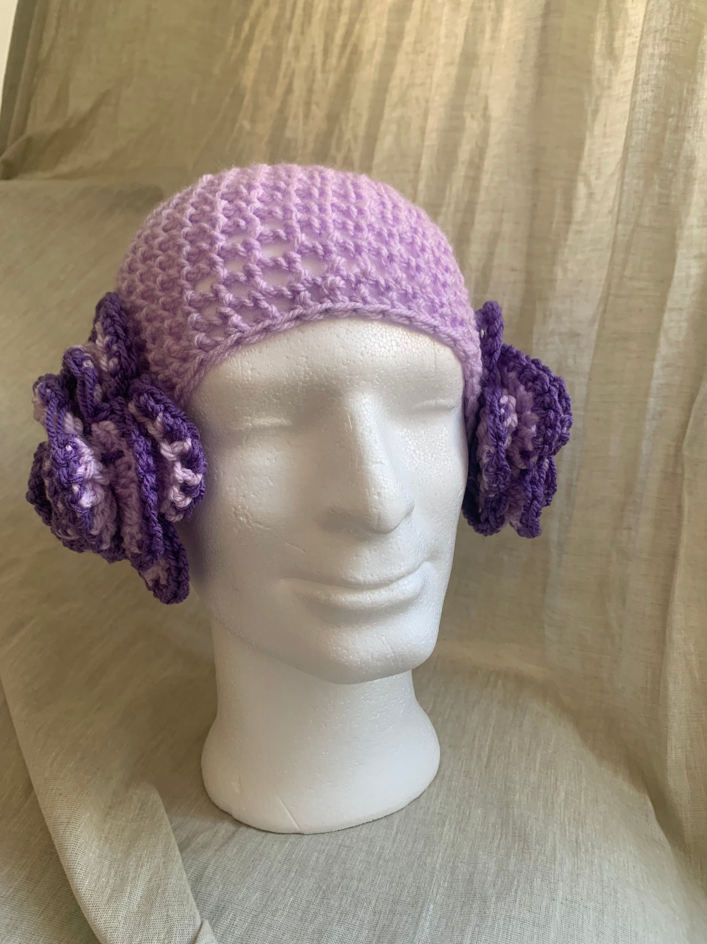 Flower violet hat