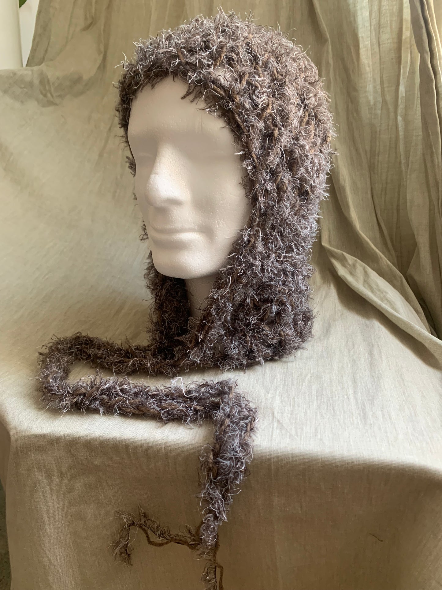 Furry brown hat