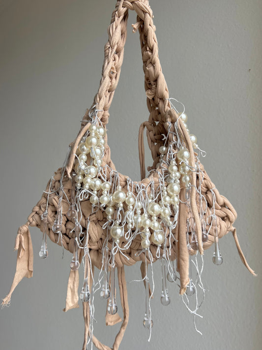 Sand glass pearl bag