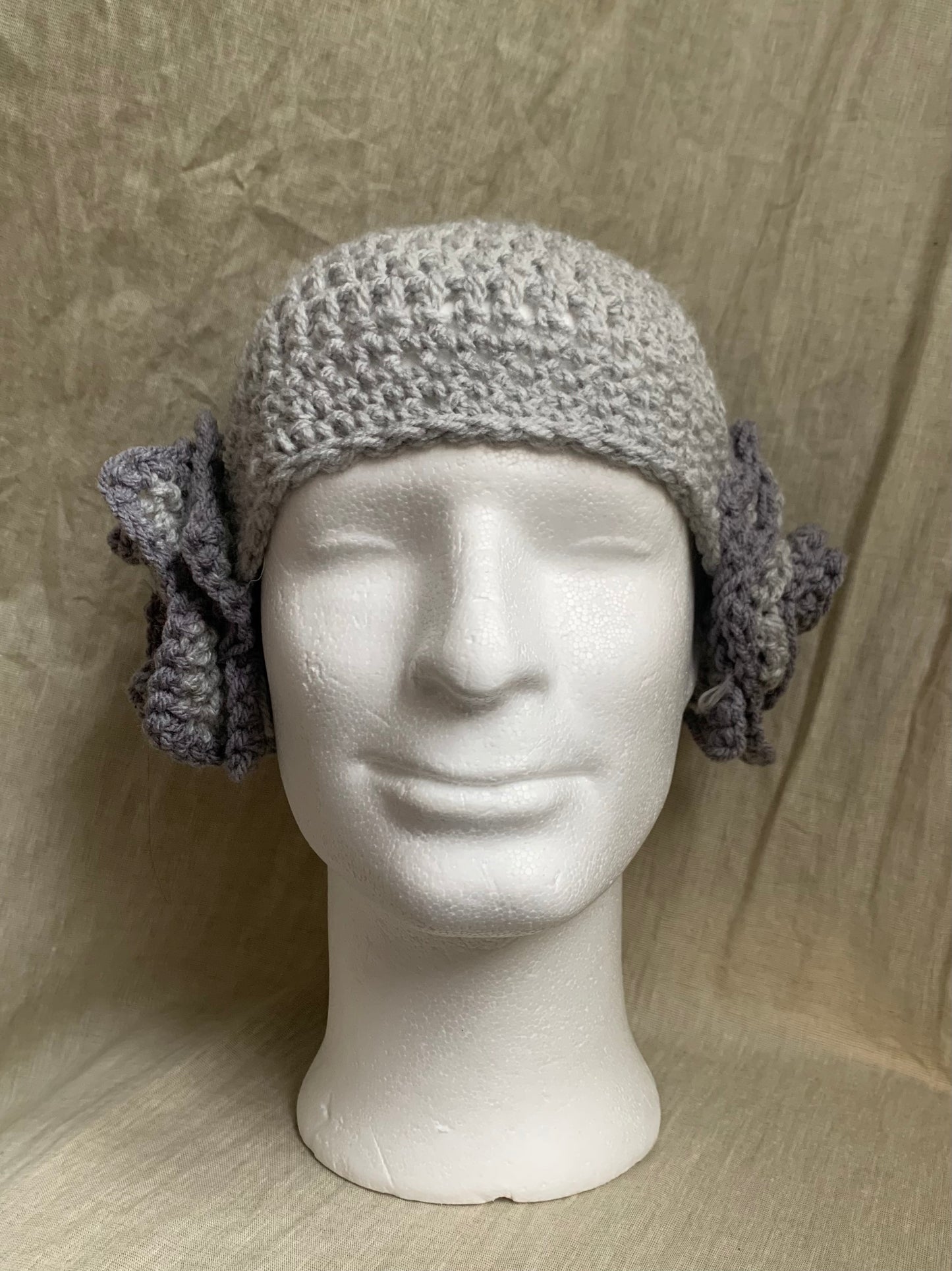 Light Gray flower hat