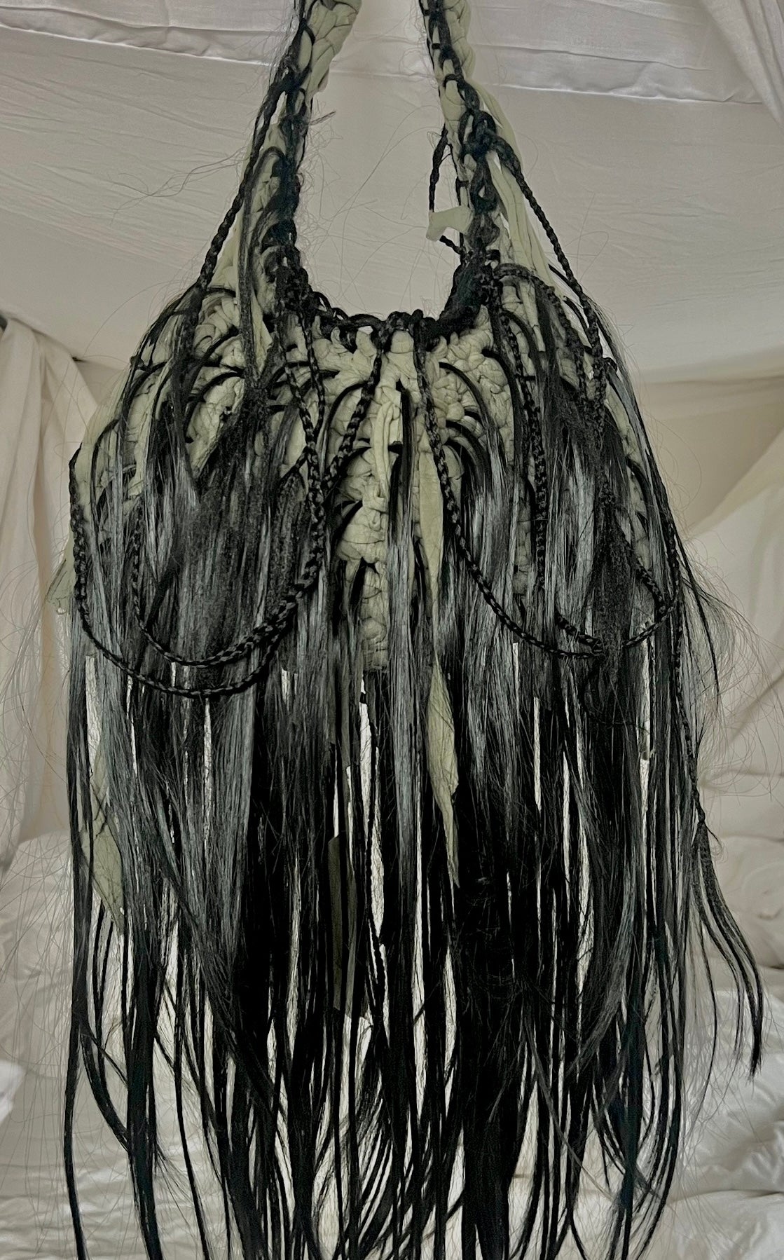 Black wig bag