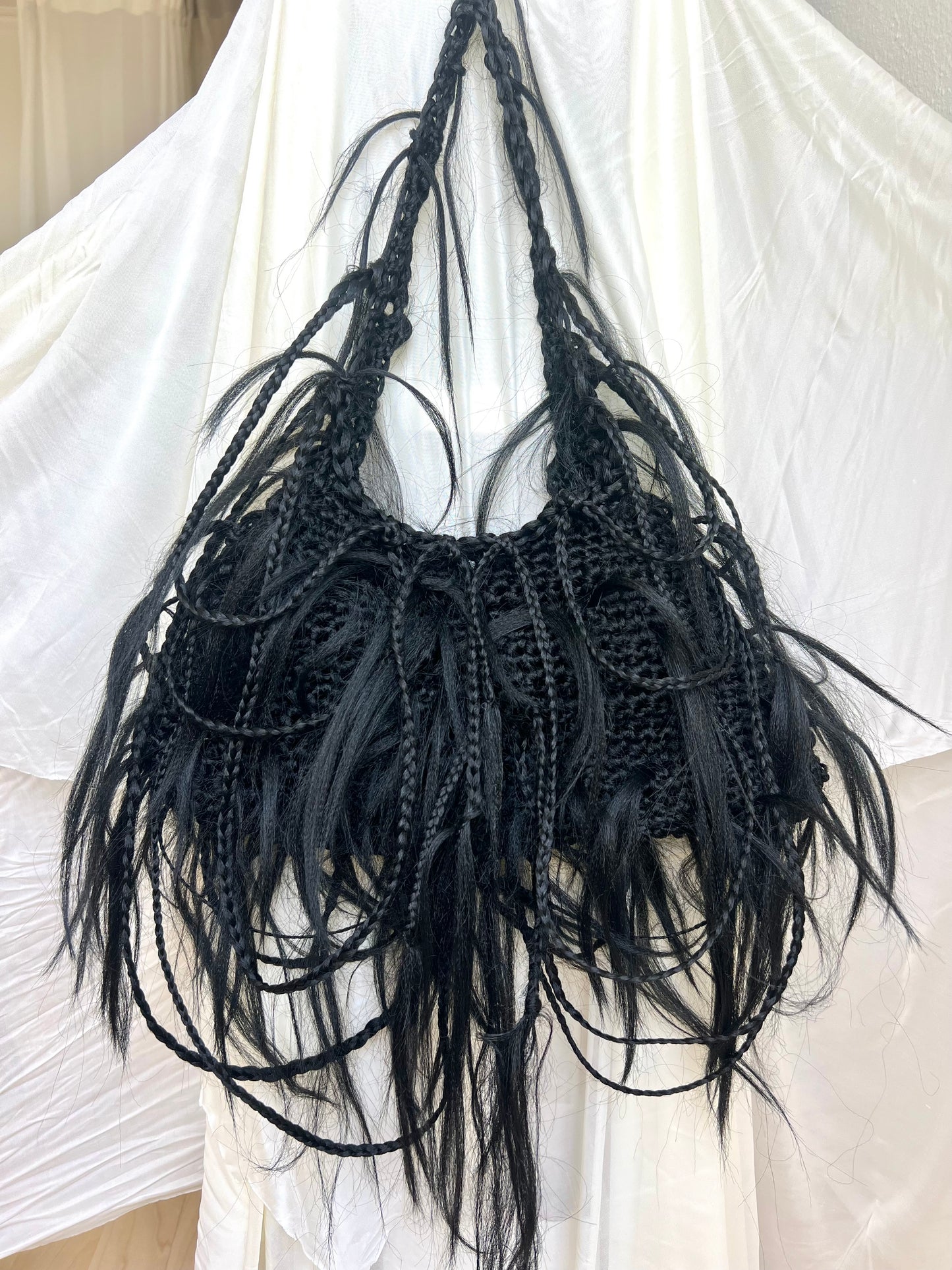 Monochrome Black hair bag