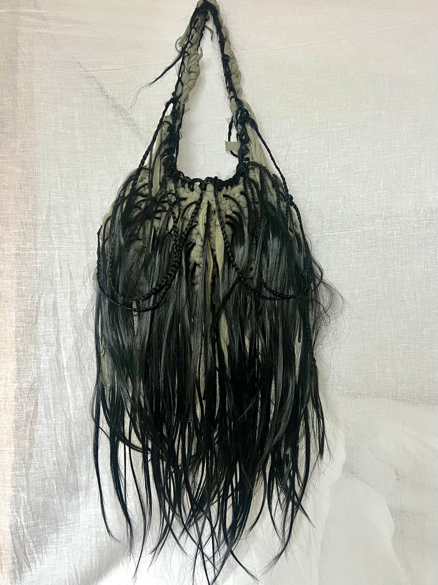 Black wig bag
