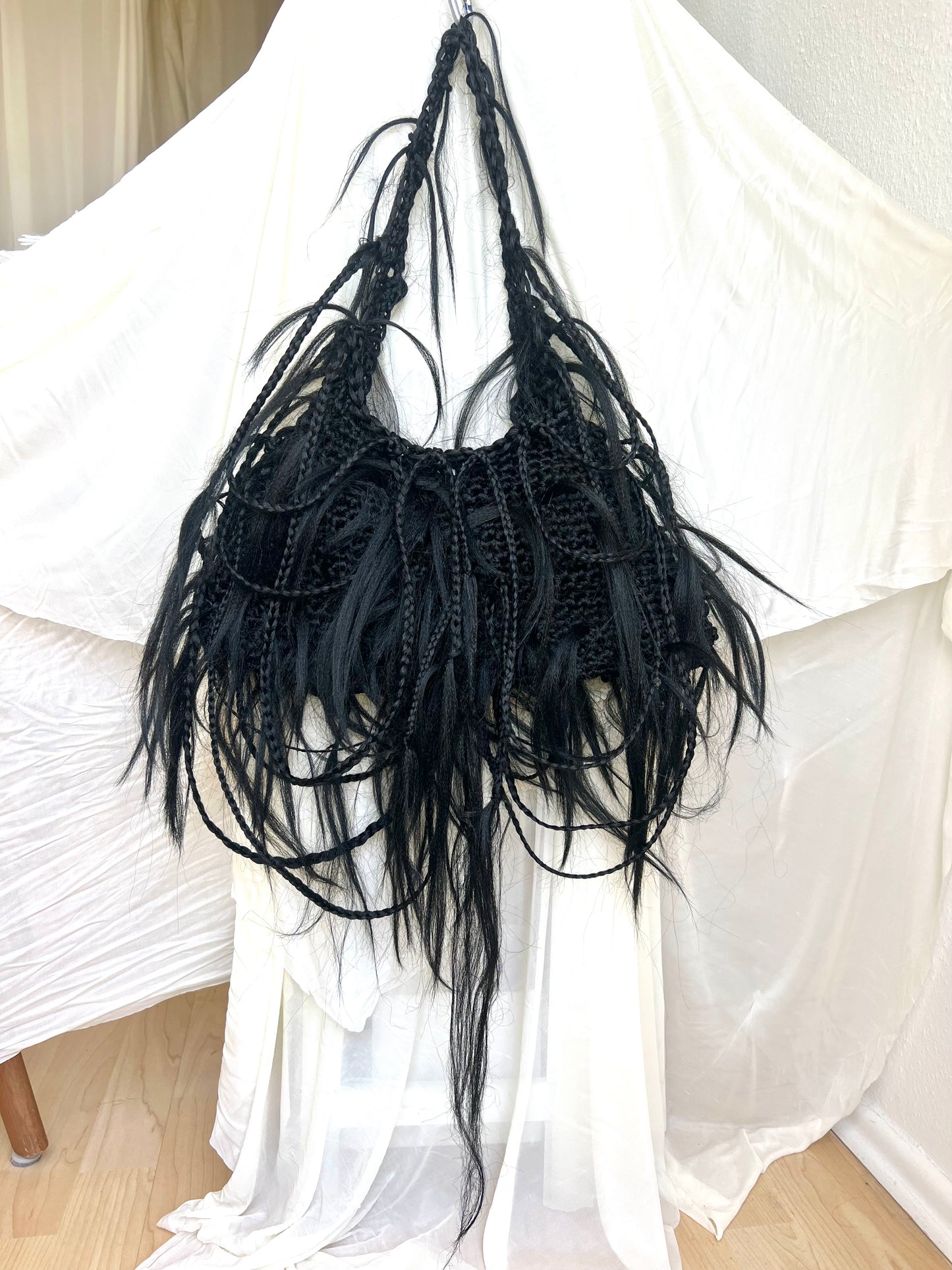 Monochrome Black hair bag