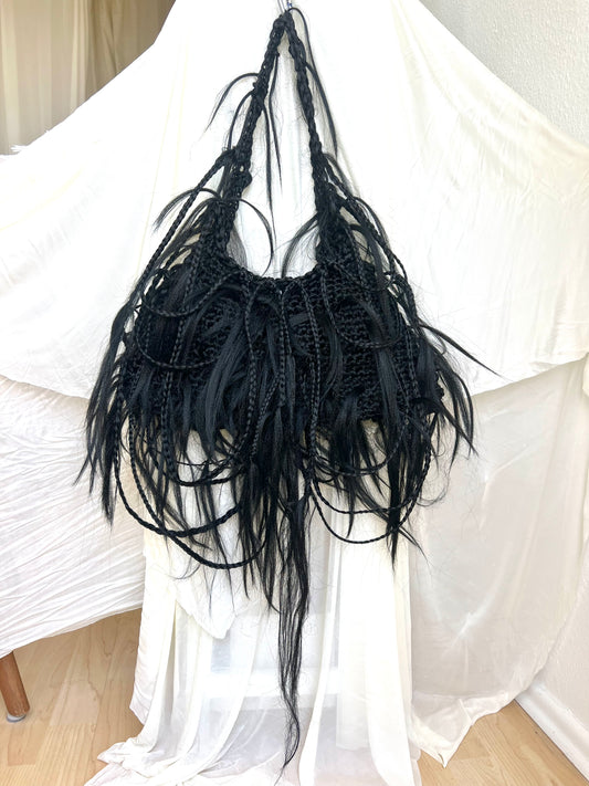 Monochrome Black hair bag