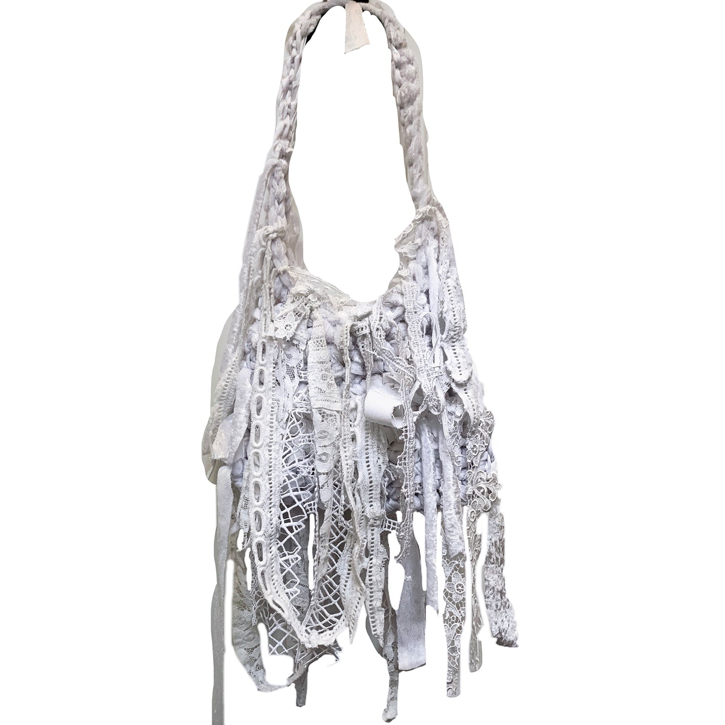 White lace bag